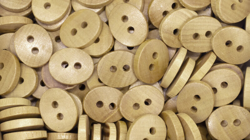 Botão de madeira 50027