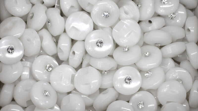 Botão com Strass 10042